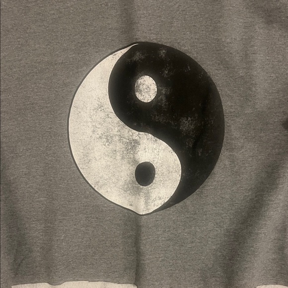 Sweet Claire Gray Yin Yang Women's Sweater - Picture 2 of 4